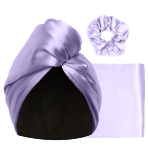 Hodvábna obliečka, maska a gumička Levanduľa