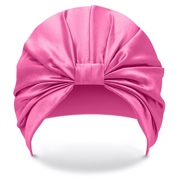 Hodvábny turban na vlasy - Barbie ružová