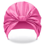 Hodvábny turban na spanie – Barbie ružová