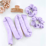 Hodvábny valček na vlasy - Levanduľa