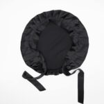 Hodvábny zaväzovací bonnet Classic – čierny