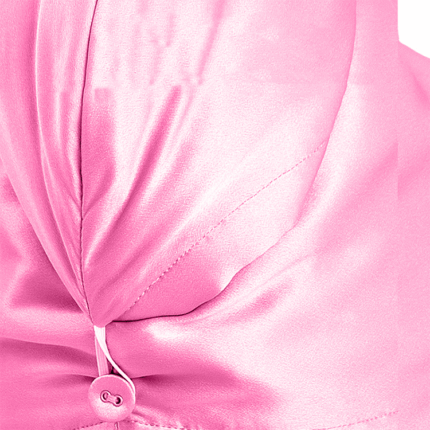 Hodvábny uterák na vlasy - ružový